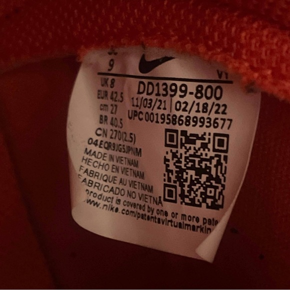 Nike Dunk High-“Knicks”- Clean-size 9m-original box-No star fading-No heel drag - Picture 16 of 16